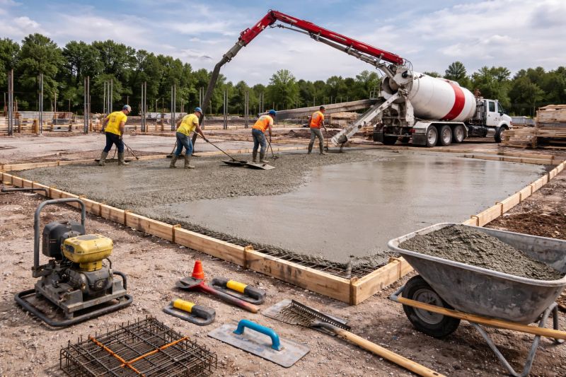Commercial Slab Installation in Santa Rosa, CA