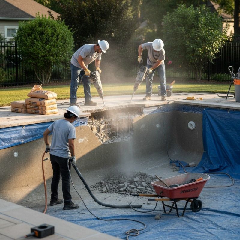 Concrete Pool Deck Repair